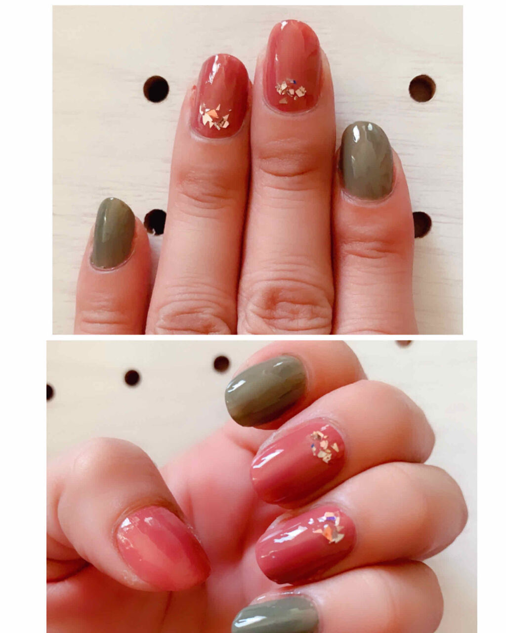 ネイルホリック パーティーフレーク SP025/ネイルホリック/マニキュアを使ったクチコミ（2枚目）