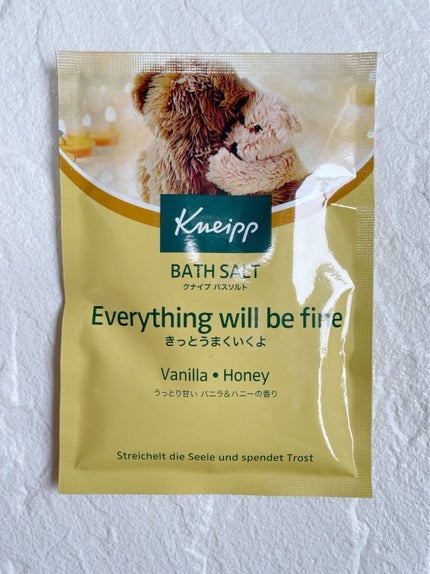 クナイプ バスソルト バニラ&ハニーの香り/クナイプ/無機塩系入浴剤を使ったクチコミ(1枚目)