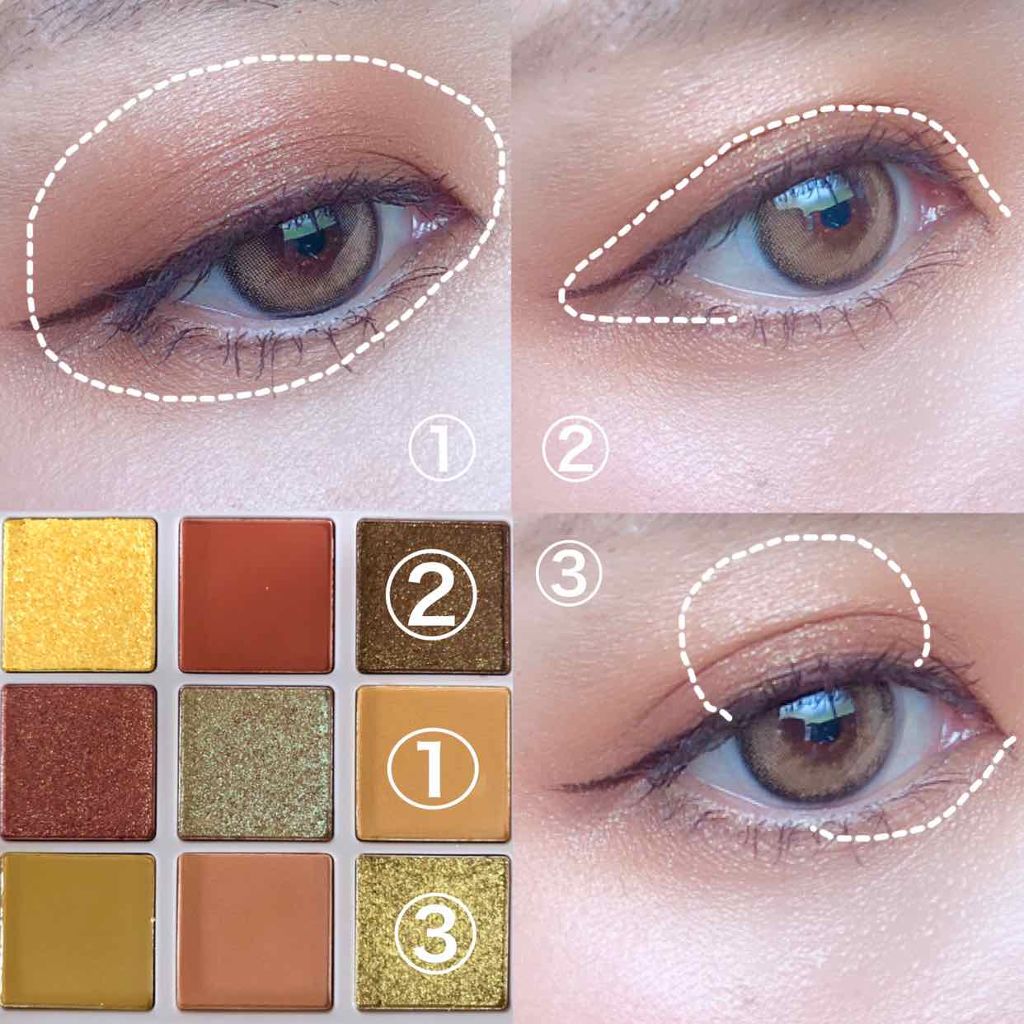 VenusMarble 9色アイシャドウパレット/Venus Marble/アイシャドウパレットを使ったクチコミ(2枚目)