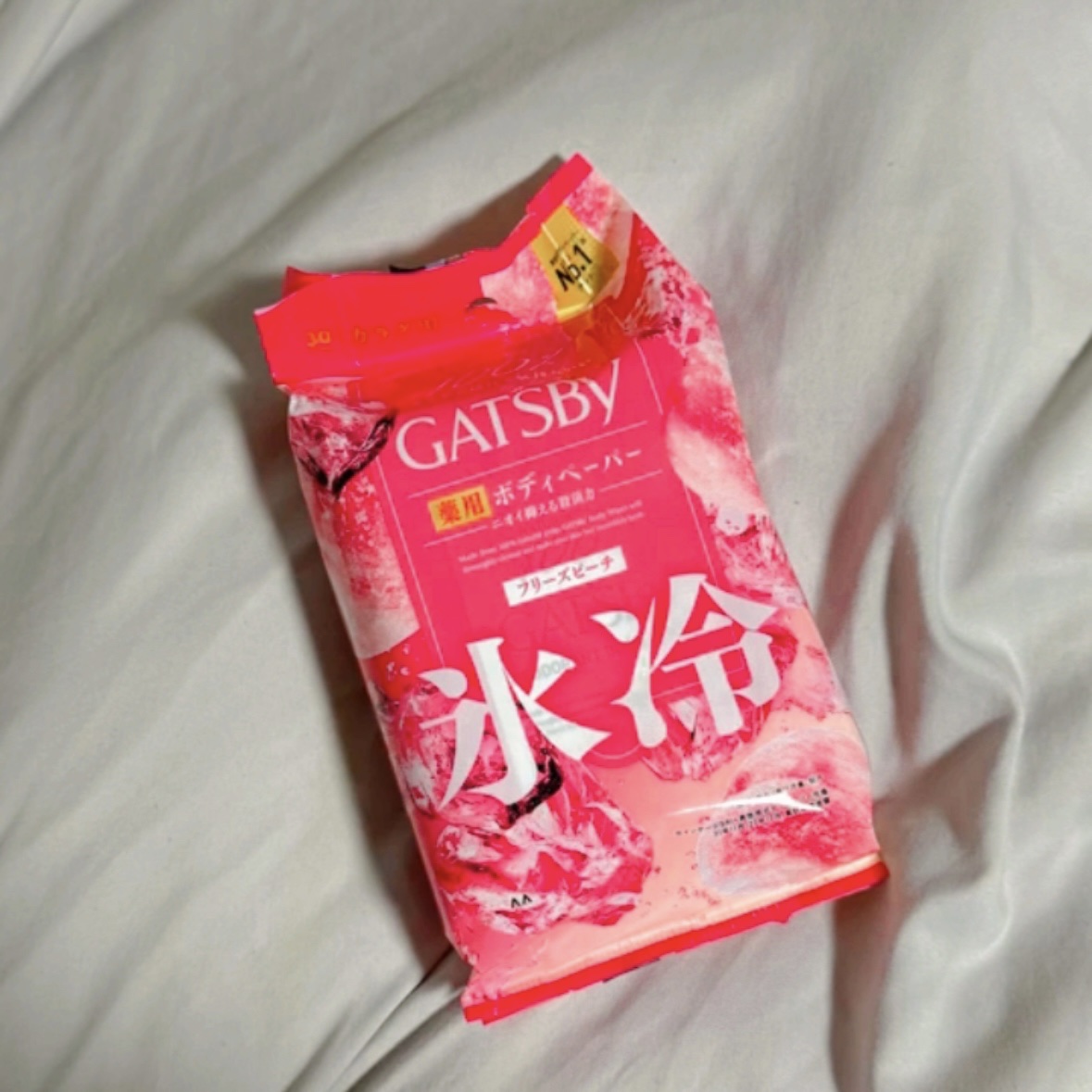 アイスデオドラント ボディペーパーN フリーズピーチ/ギャツビー/ボディシートを使ったクチコミ（1枚目）