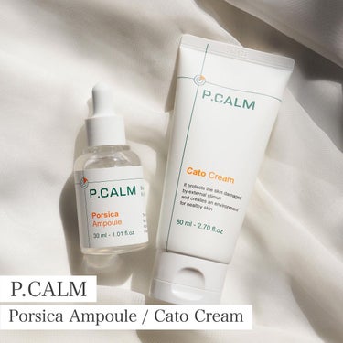 P.CALM カトクリームのクチコミ「P.CALM

火傷治療からインスピレーションを受け、
敏感なお肌の悩みを解決できる製品を
企.....」（1枚目）