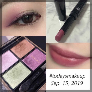 2019/09/15💗
#todaysmakeup #makeupbysaori

＊

#SUQQU
#デザイニングカラーアイズ
120 #涼秋桜 #RYOUKOSUMOSU

#ヴィセアヴァン
#リ