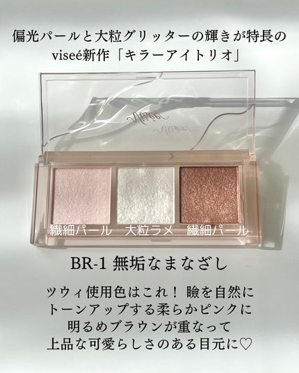 キラー アイ トリオ/Visée/アイシャドウパレットを使ったクチコミ(3枚目)