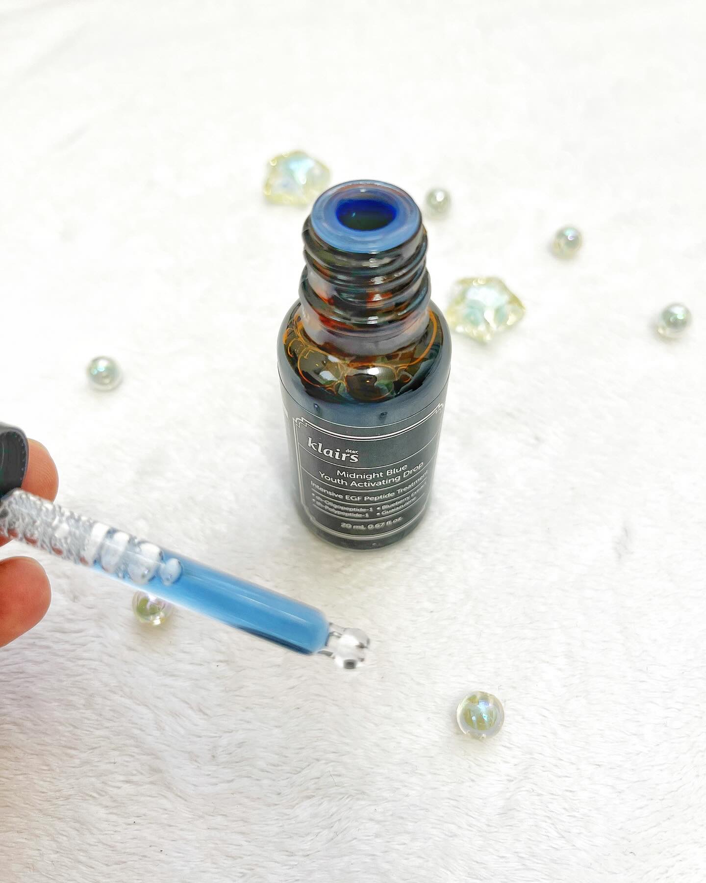 ミッドナイトブルーカーミングクリーム/Klairs/フェイスクリームを使ったクチコミ（2枚目）