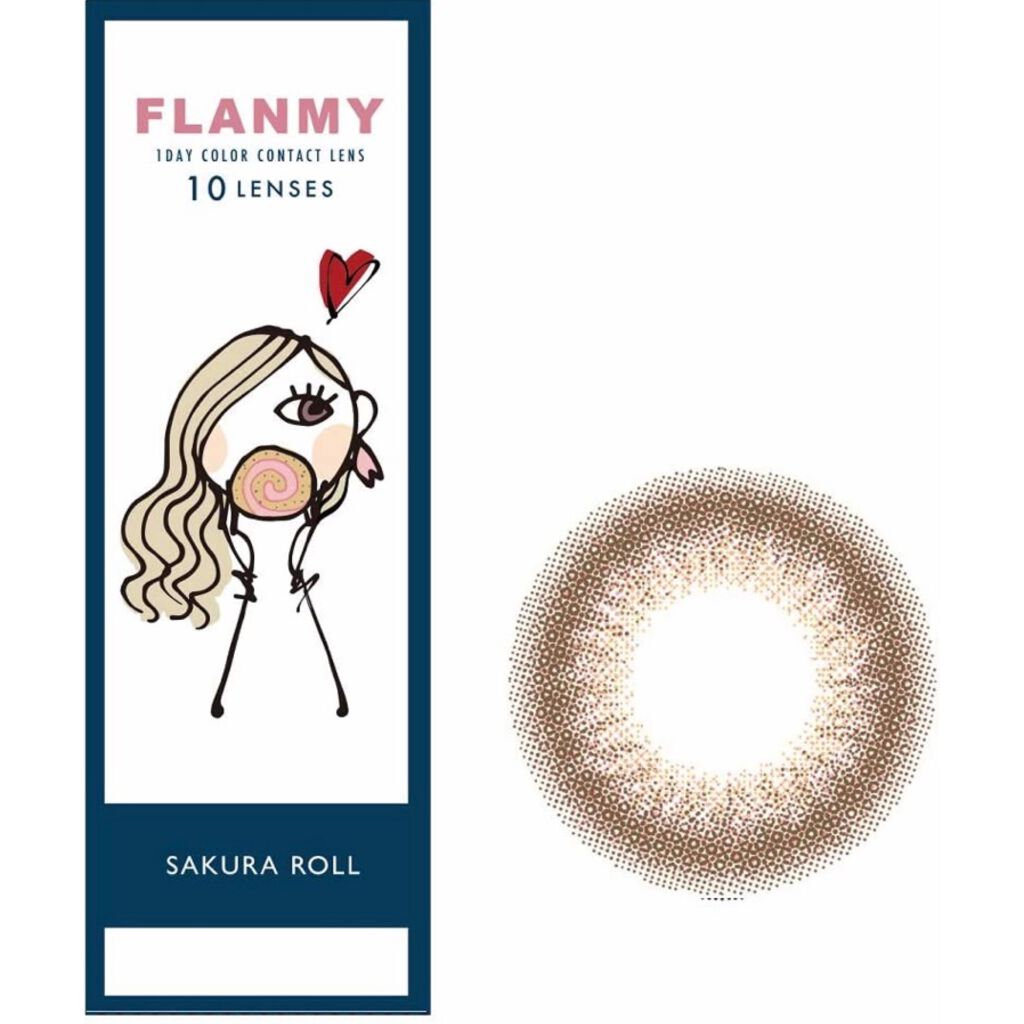 FLANMY 1day サクラロール/FLANMY/ワンデー（１DAY）カラコンを使ったクチコミ（2枚目）