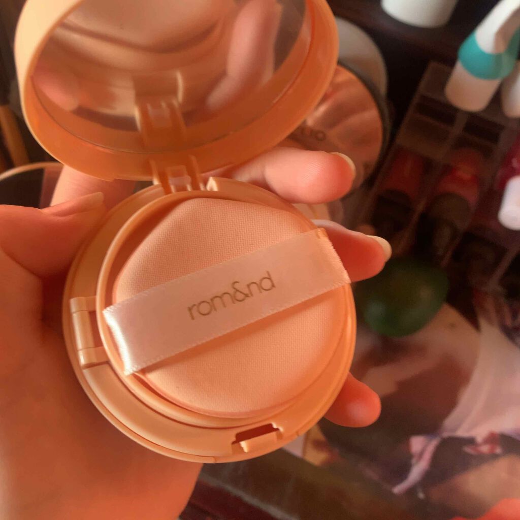 ベターザンマットクッション/rom&nd/クッションファンデーションを使ったクチコミ(2枚目)