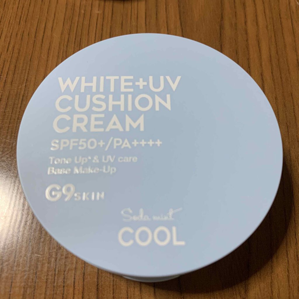 WHITE +UV CUSHION CREAM #COOL/G9SKIN/日焼け止めクリームを使ったクチコミ（2枚目）