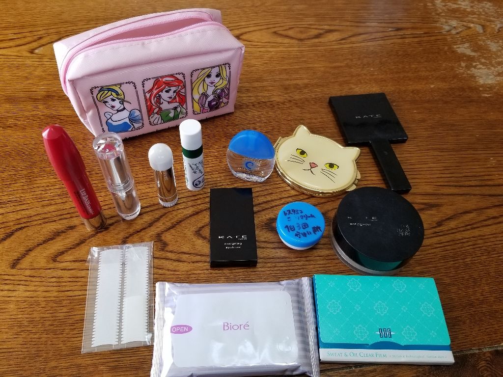 ねー on LIPS 「ポーチの中身が減ったので……このセリアでかったディズニープリン..」(1枚目)