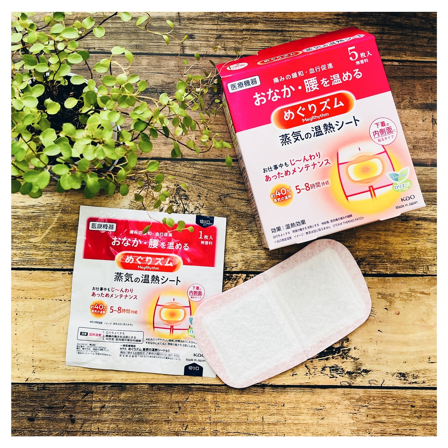 蒸気の温熱シート 下着の内側面に貼るタイプ/めぐりズム/その他を使ったクチコミ（1枚目）