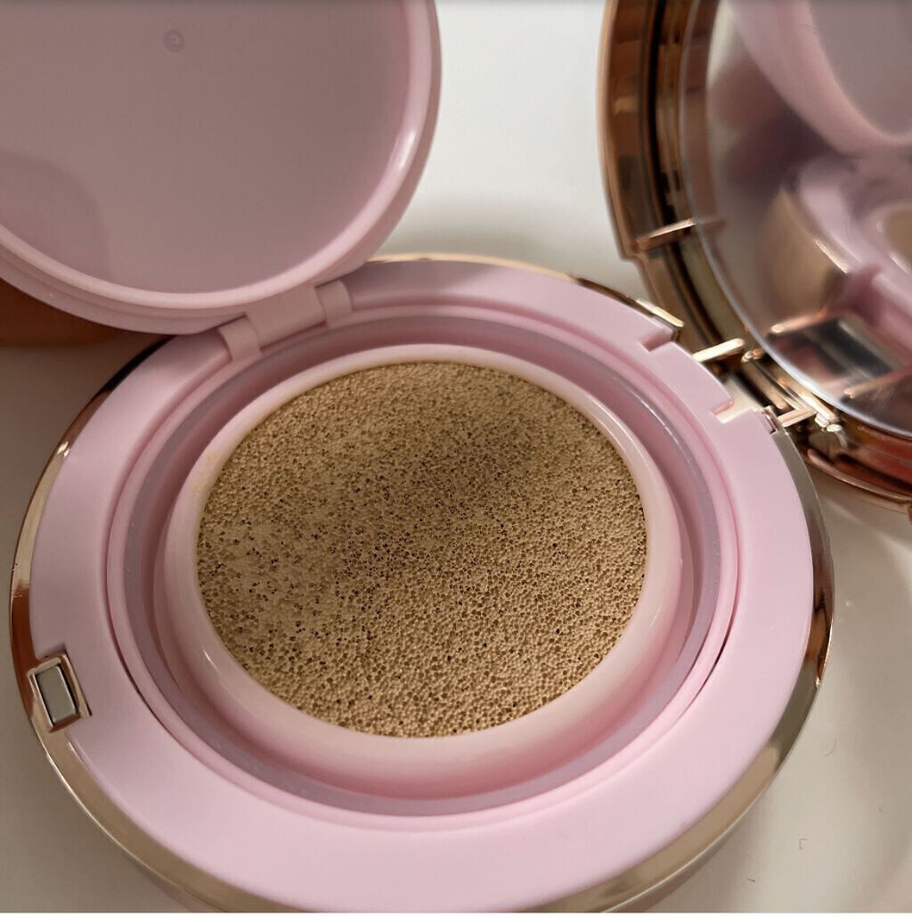 ピンクティーツリーカバークッション/APLIN/クッションファンデーションを使ったクチコミ（3枚目）