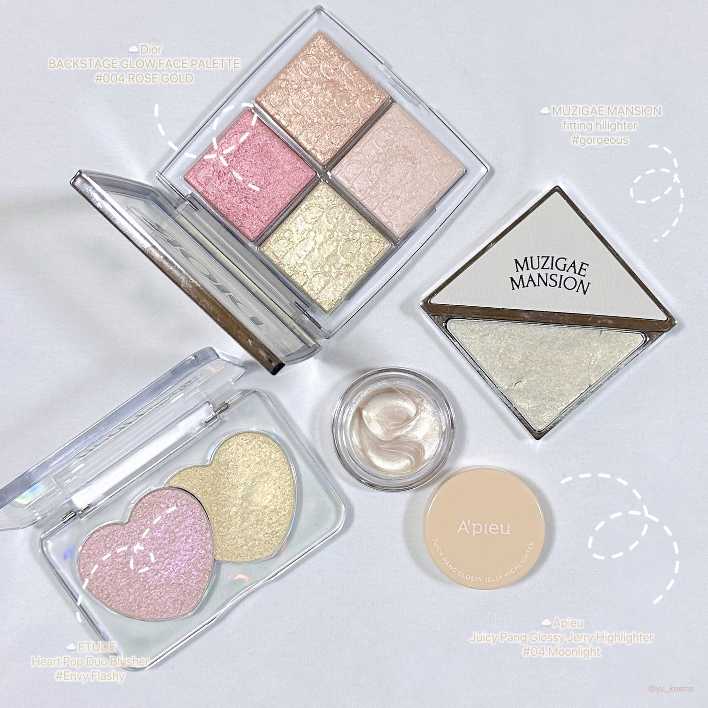 ディオール バックステージ フェイス グロウ パレット/Dior/ハイライトを使ったクチコミ(2枚目)