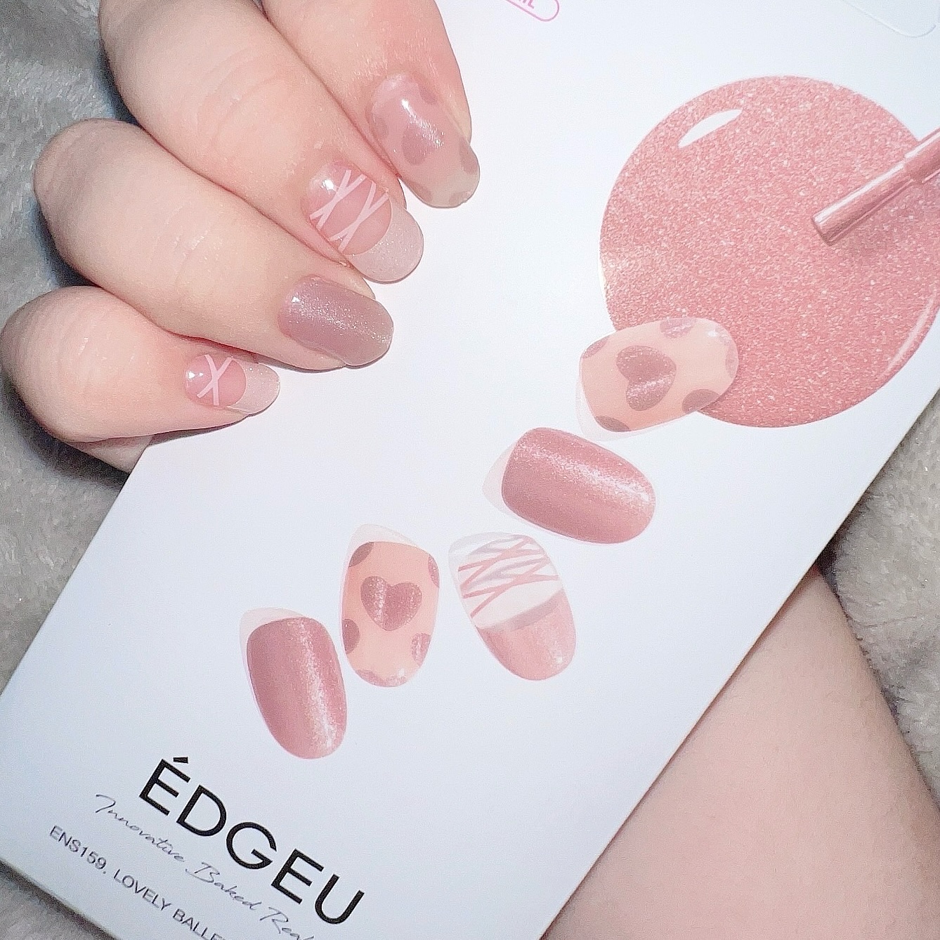 ENS159 LOVELY BALLET CORE MAGNET/EDGEU/ネイルシールを使ったクチコミ（1枚目）