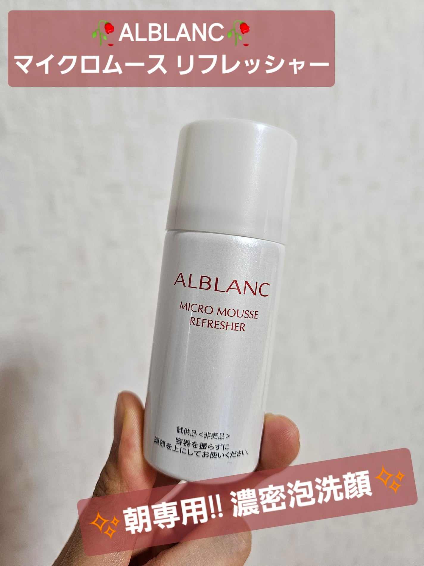 マイクロムース リフレッシャー/ALBLANC/泡洗顔を使ったクチコミ(1枚目)