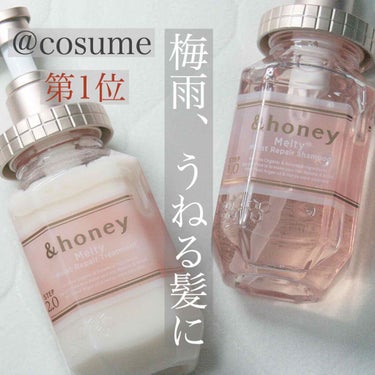 &honey Melty モイストリペア シャンプー1.0／モイストリペア ヘアトリートメント2.0/&honey/シャンプー・コンディショナーを使ったクチコミ（1枚目）