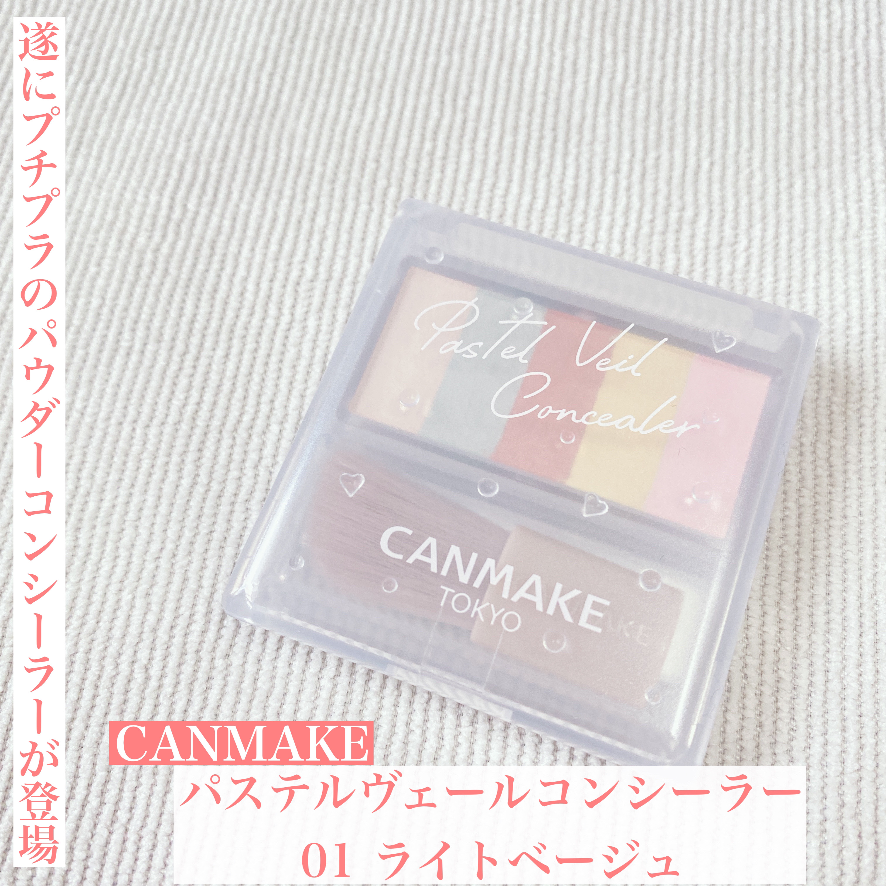 パステルヴェールコンシーラー/キャンメイク/パレットコンシーラーを使ったクチコミ（1枚目）