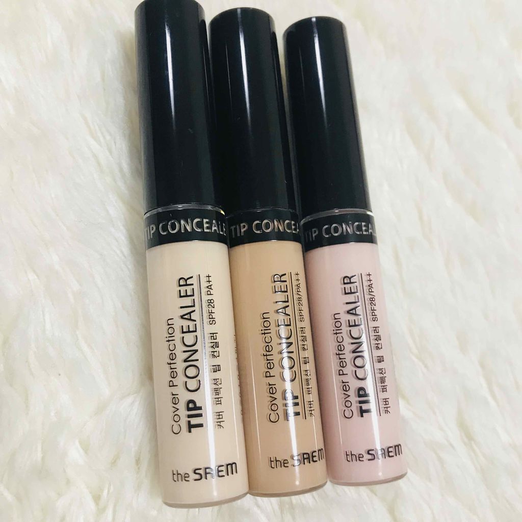 カバーパーフェクション チップコンシーラー コントゥアーベージュ/the SAEM/リキッドコンシーラーを使ったクチコミ（1枚目）
