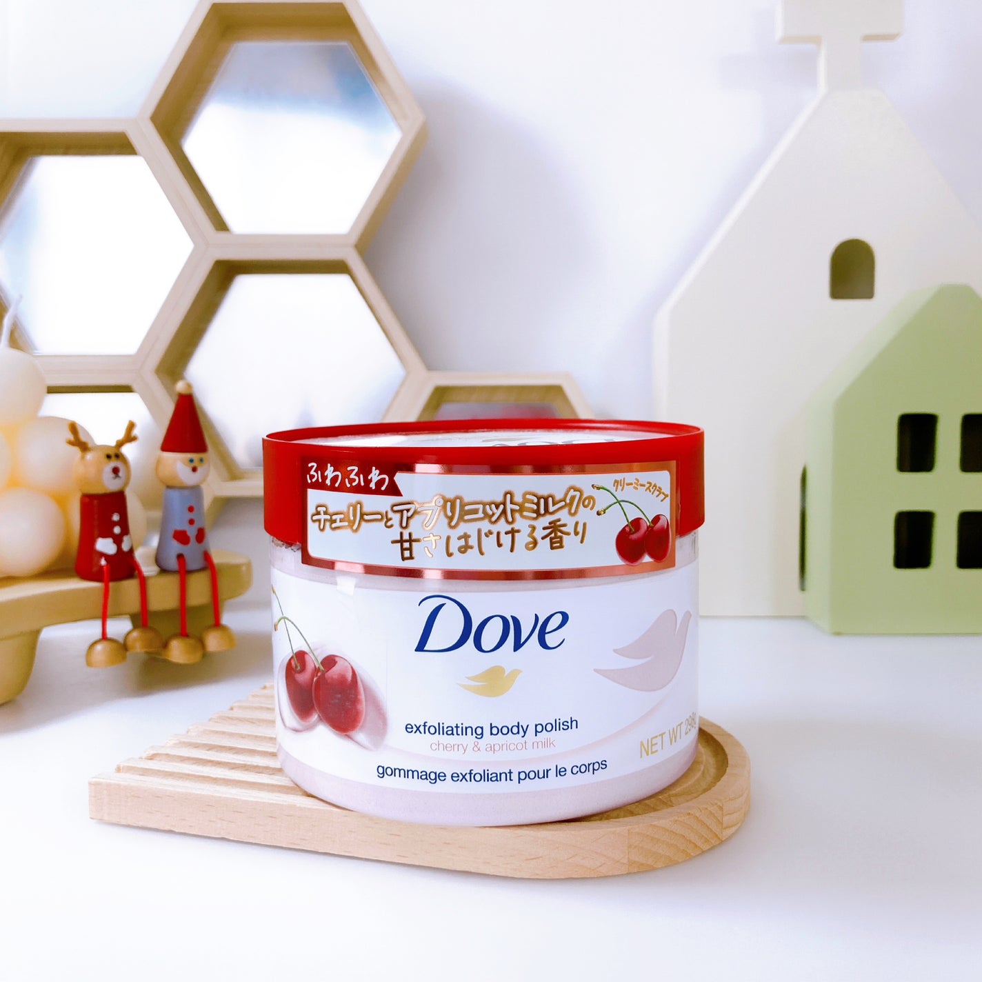 ダヴ ふわとろ クリーミースクラブ チェリー&アプリコットミルク/ダヴ/ボディスクラブを使ったクチコミ(5枚目)