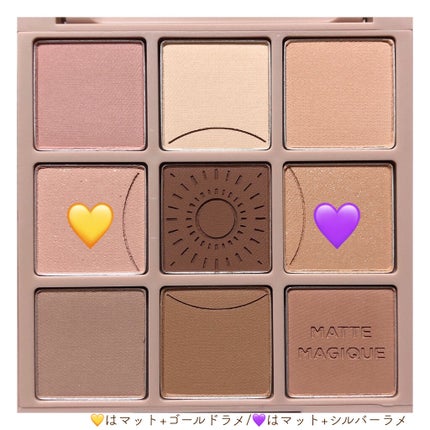 マイフェイブムードアイパレット 9カラー/HOLIKA HOLIKA/アイシャドウパレットを使ったクチコミ(2枚目)