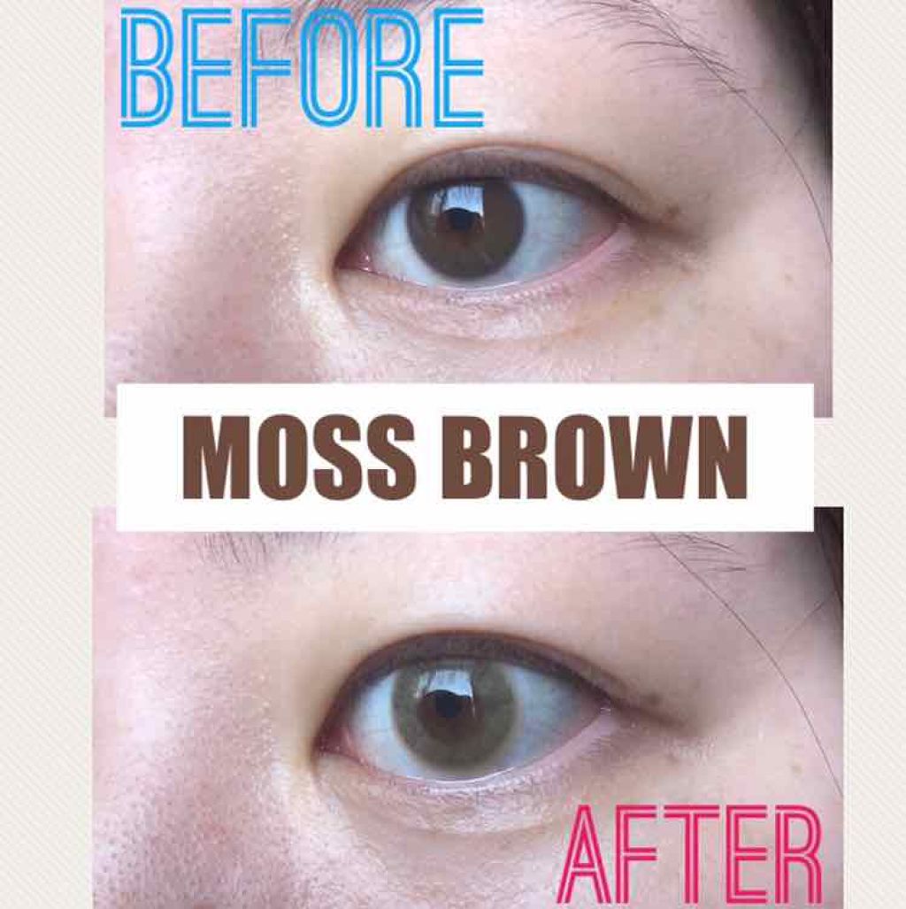 GRUNGE 1month Moss Brown/TeAmo/１ヶ月（１MONTH）カラコンを使ったクチコミ（2枚目）