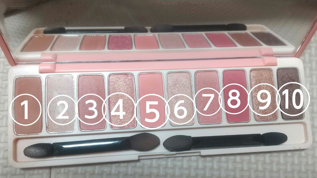 プレイカラー アイシャドウ/ETUDE/アイシャドウパレットを使ったクチコミ（3枚目）