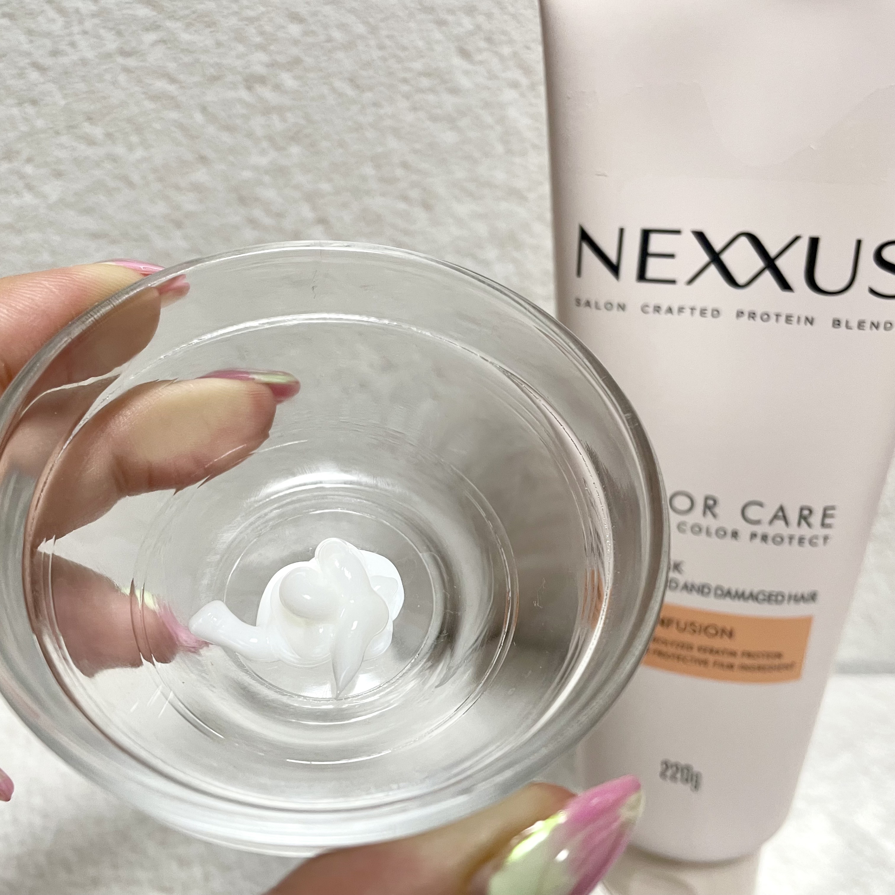 ネクサス リペアアンドカラープロテクト 洗い流すトリートメント ヘアマスク/NEXXUS(ネクサス)/ヘアマスク・ヘアパックを使ったクチコミ（2枚目）