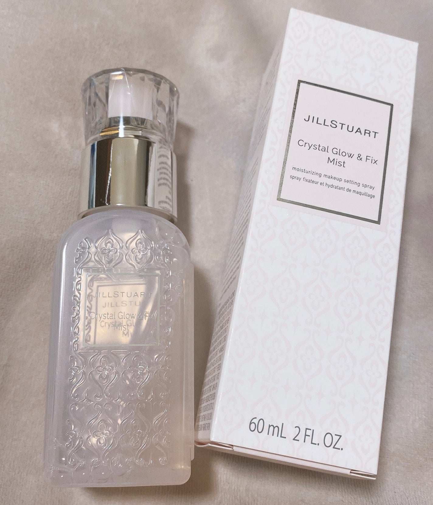 クリスタル グロウ&フィックス ミスト/JILL STUART/フィックスミストを使ったクチコミ(1枚目)