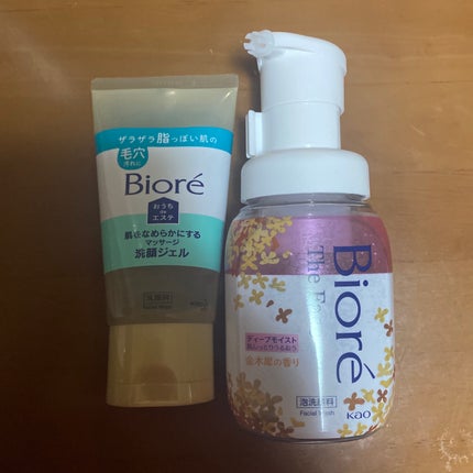 ビオレ ザフェイス 泡洗顔料 ディープモイスト 金木犀の香り/ビオレ/泡洗顔を使ったクチコミ(1枚目)