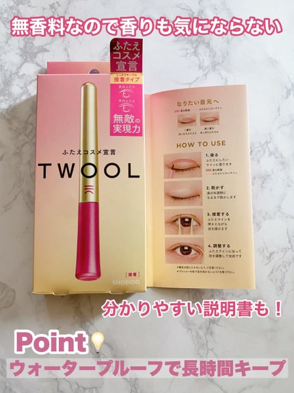 TWOOL ダブルアイリッドグルー/SHOBIDO/二重まぶた用アイテムを使ったクチコミ(3枚目)