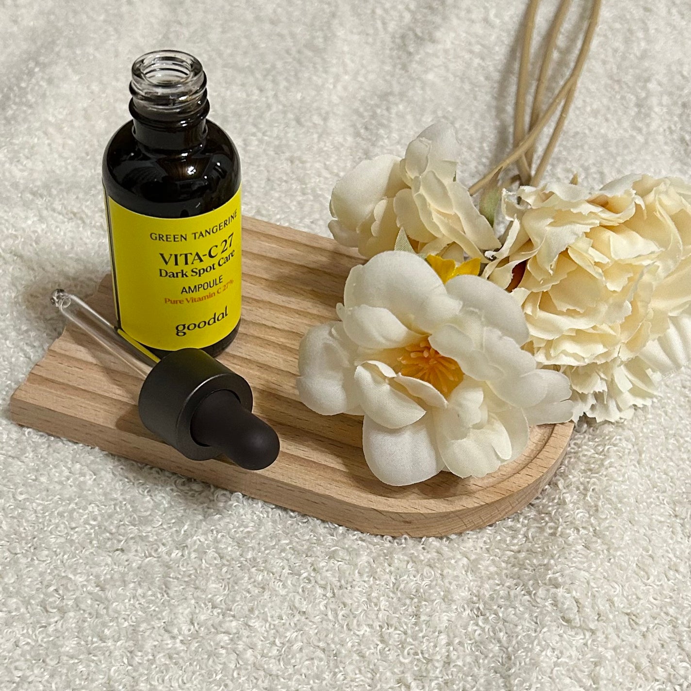 グリーンタンジェリンビタC27ダークスポットケアアンプル/goodal/美容液を使ったクチコミ(1枚目)