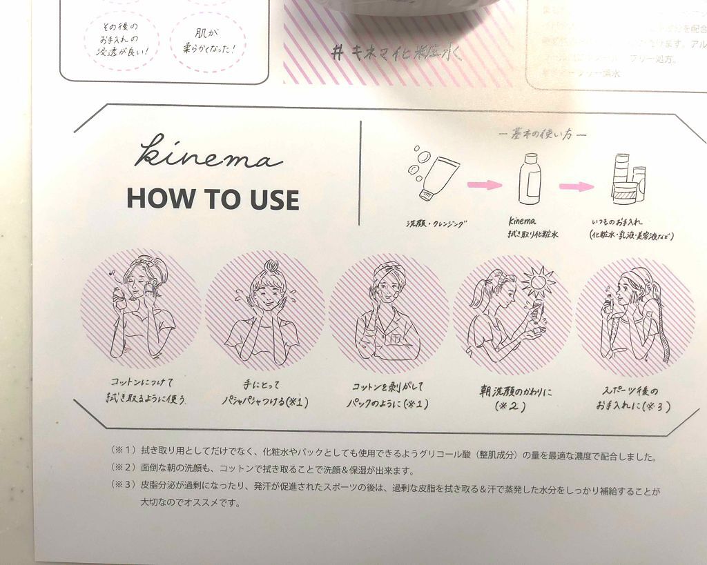 モイスチャーライジング・スキントナー (拭き取り化粧水)/kinema/拭き取り化粧水を使ったクチコミ(4枚目)