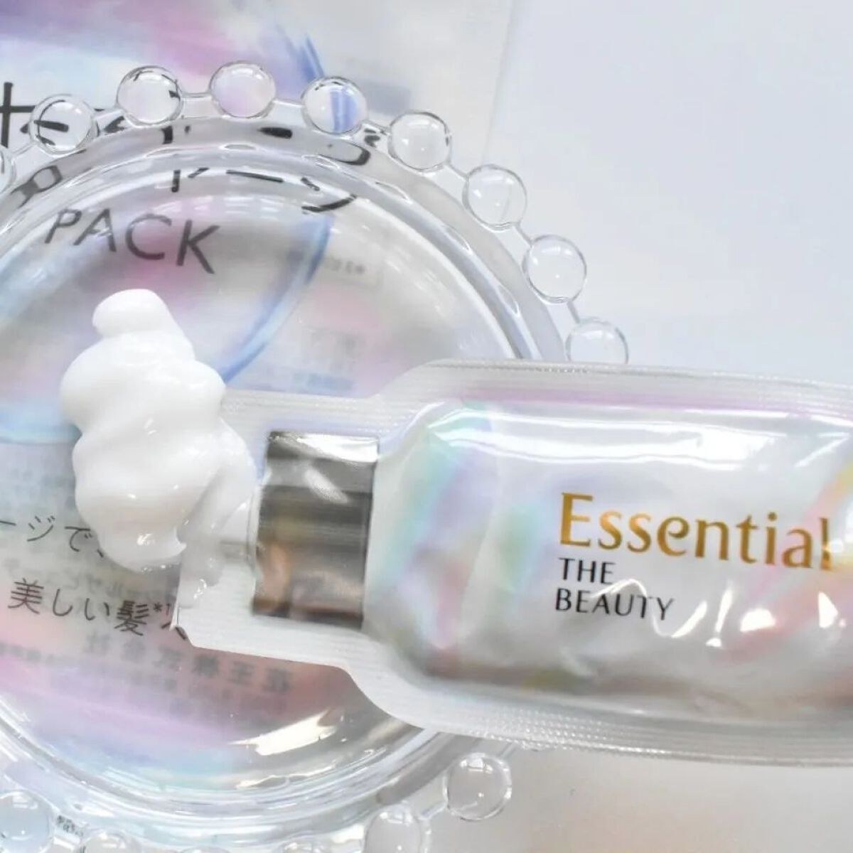 ザビューティ うるツヤチャージヘアパック/エッセンシャル/ヘアマスク・ヘアパックを使ったクチコミ（3枚目）