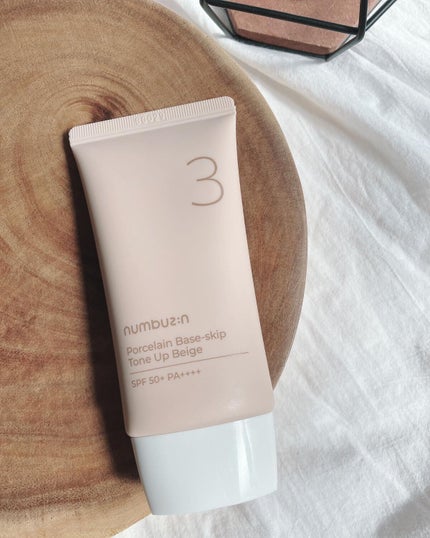 3番 ノーファンデ陶器肌トーンアップクリーム/numbuzin/化粧下地を使ったクチコミ(1枚目)