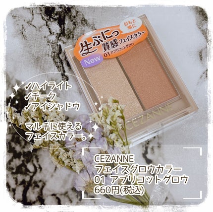 フェイスグロウカラー/CEZANNE/クリームハイライトを使ったクチコミ(2枚目)