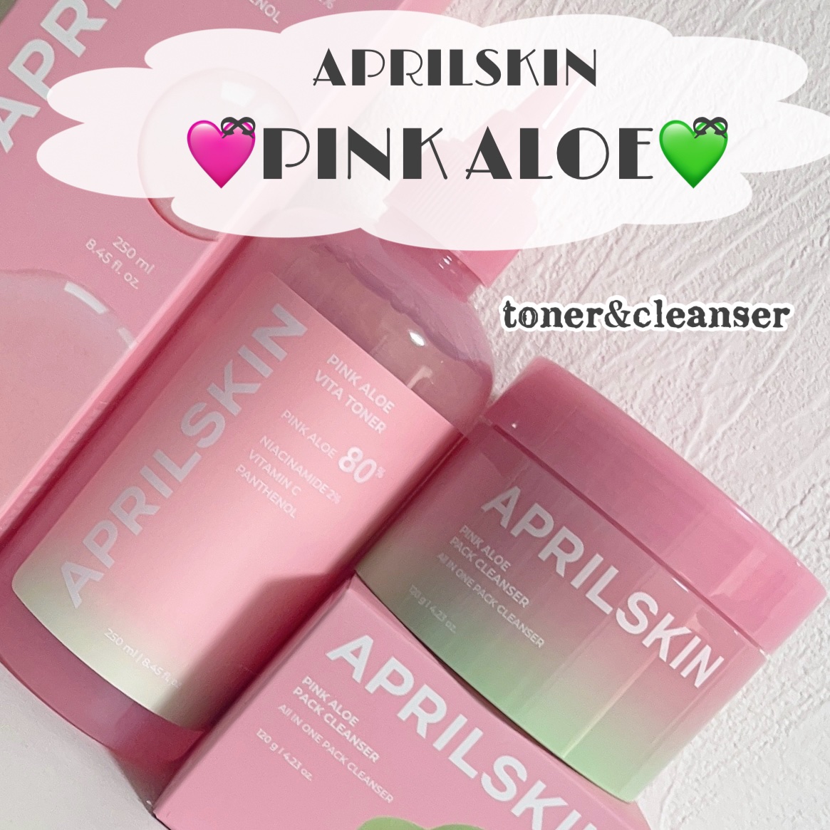 ピンクアロエメレンゲクレンザー/APRILSKIN/その他洗顔料を使ったクチコミ（1枚目）