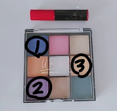 UR GLAM　BLOOMING EYE COLOR PALETTE/U R GLAM/アイシャドウパレットを使ったクチコミ（2枚目）