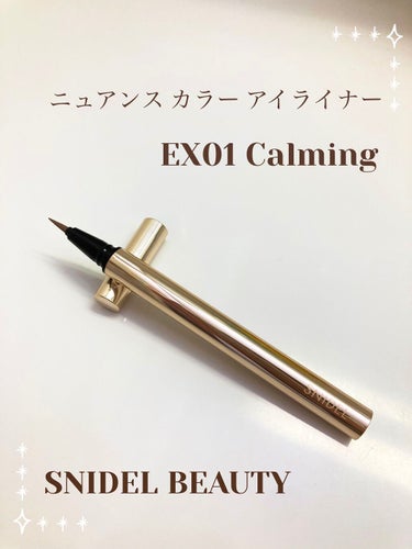 ニュアンス カラー アイライナー EX01/SNIDEL BEAUTY/リキッドアイライナーを使ったクチコミ（1枚目）