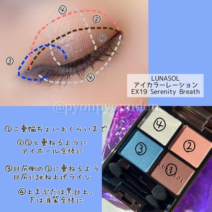 アイカラーレーション/LUNASOL/アイシャドウパレットを使ったクチコミ(6枚目)