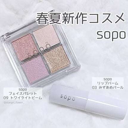 フェイスパレット/sopo/パウダーハイライトを使ったクチコミ(1枚目)