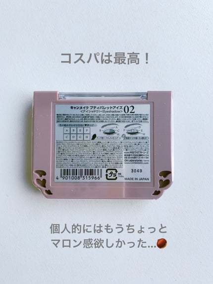 プティパレットアイズ/キャンメイク/パウダーアイシャドウを使ったクチコミ(3枚目)