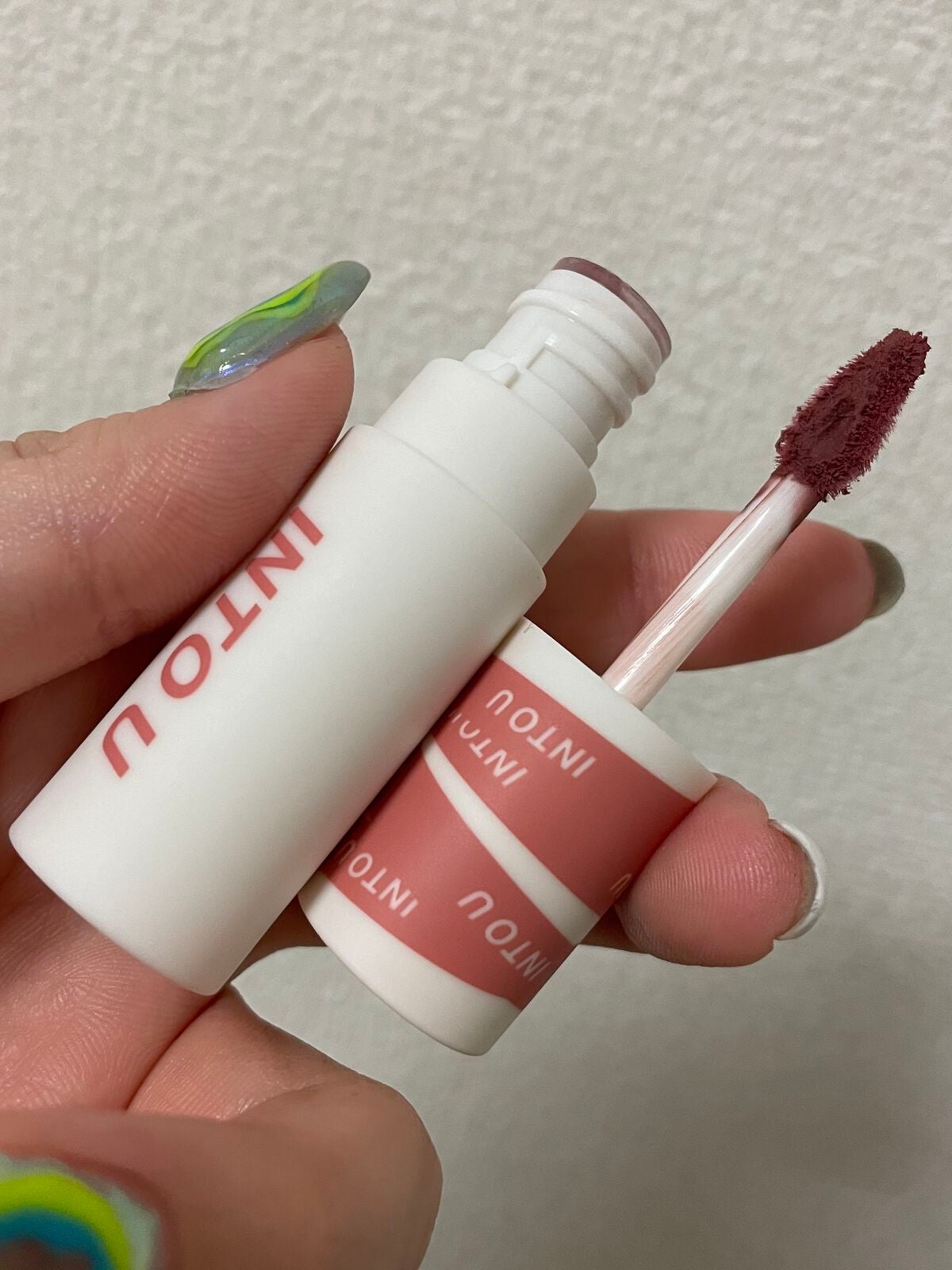 スーパーマットリップ&チークマッド/INTO U/口紅を使ったクチコミ(3枚目)