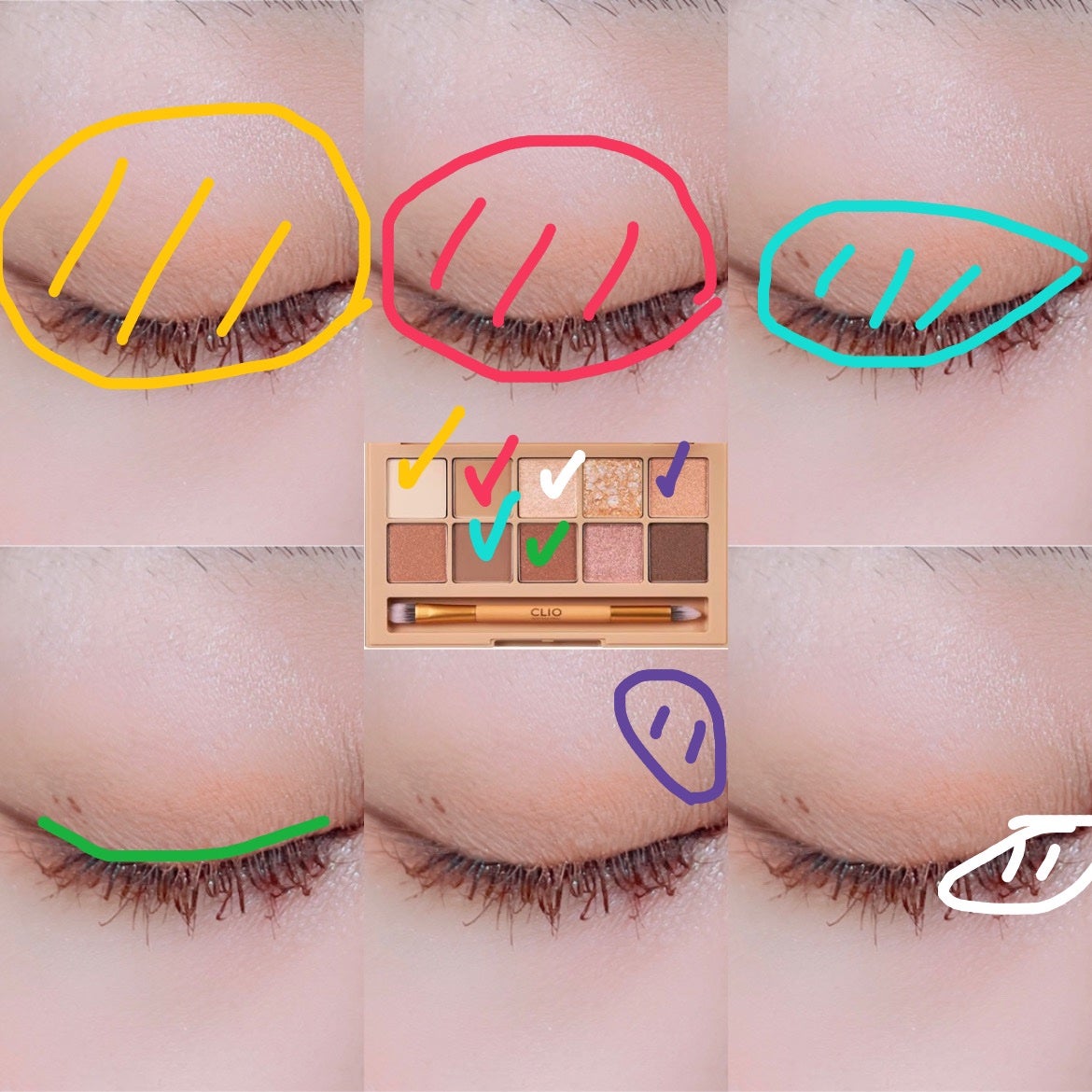 プロ アイ パレット/CLIO/アイシャドウパレットを使ったクチコミ(2枚目)