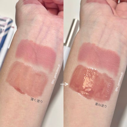 ドットオンムードピュアグロウティント/Heart Percent/リップティントを使ったクチコミ(5枚目)