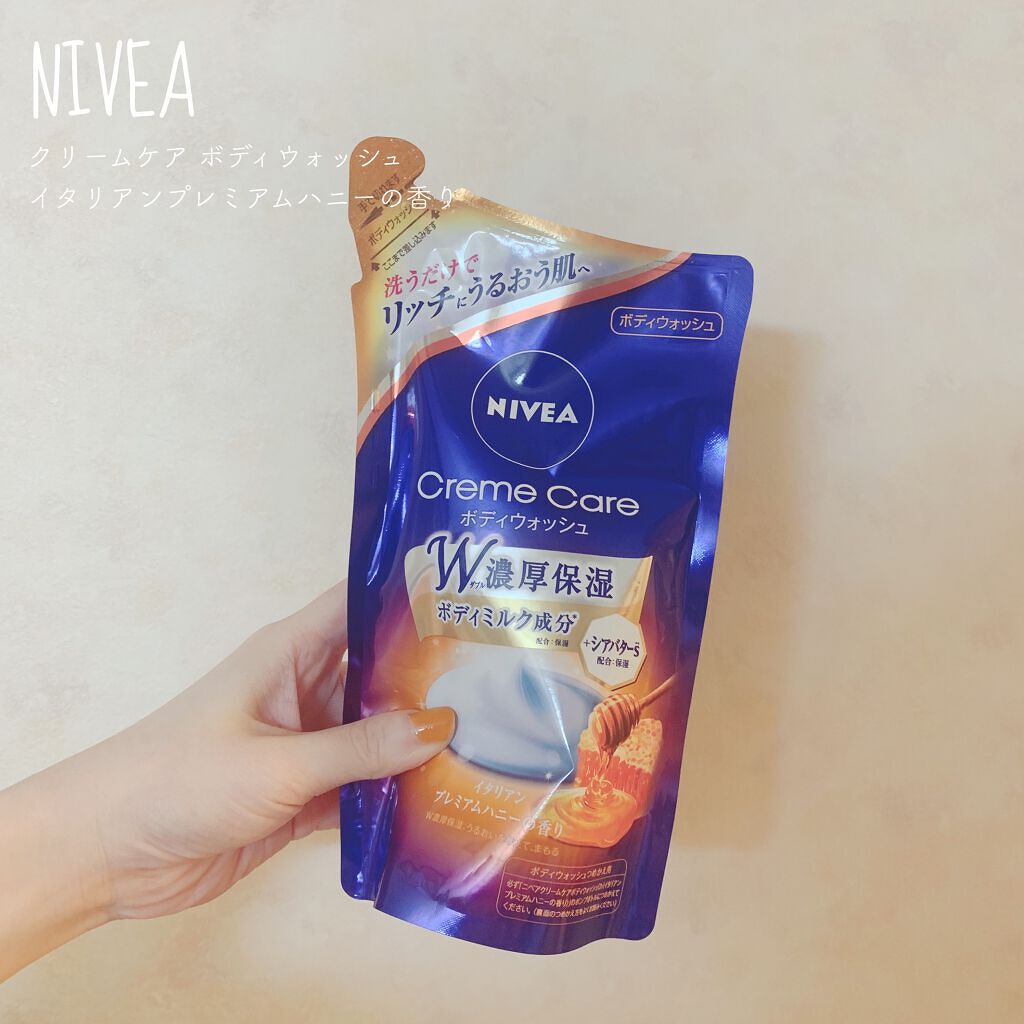ニベア クリームケア ボディウォッシュ イタリアンプレミアムハニーの香り 詰替 360ml/ニベア/ボディソープを使ったクチコミ（1枚目）