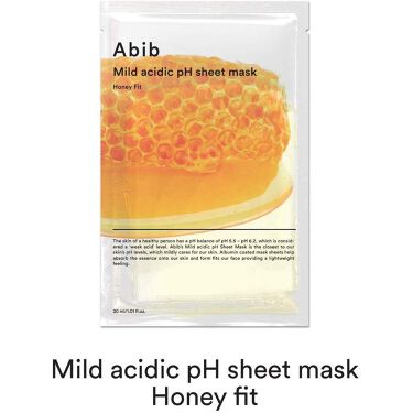 Mild  acidic pH sheet mask Honey fit