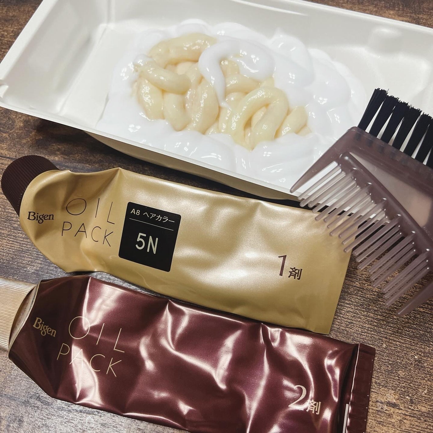 オイルパックカラー/ビゲン/ヘアカラーを使ったクチコミ(3枚目)