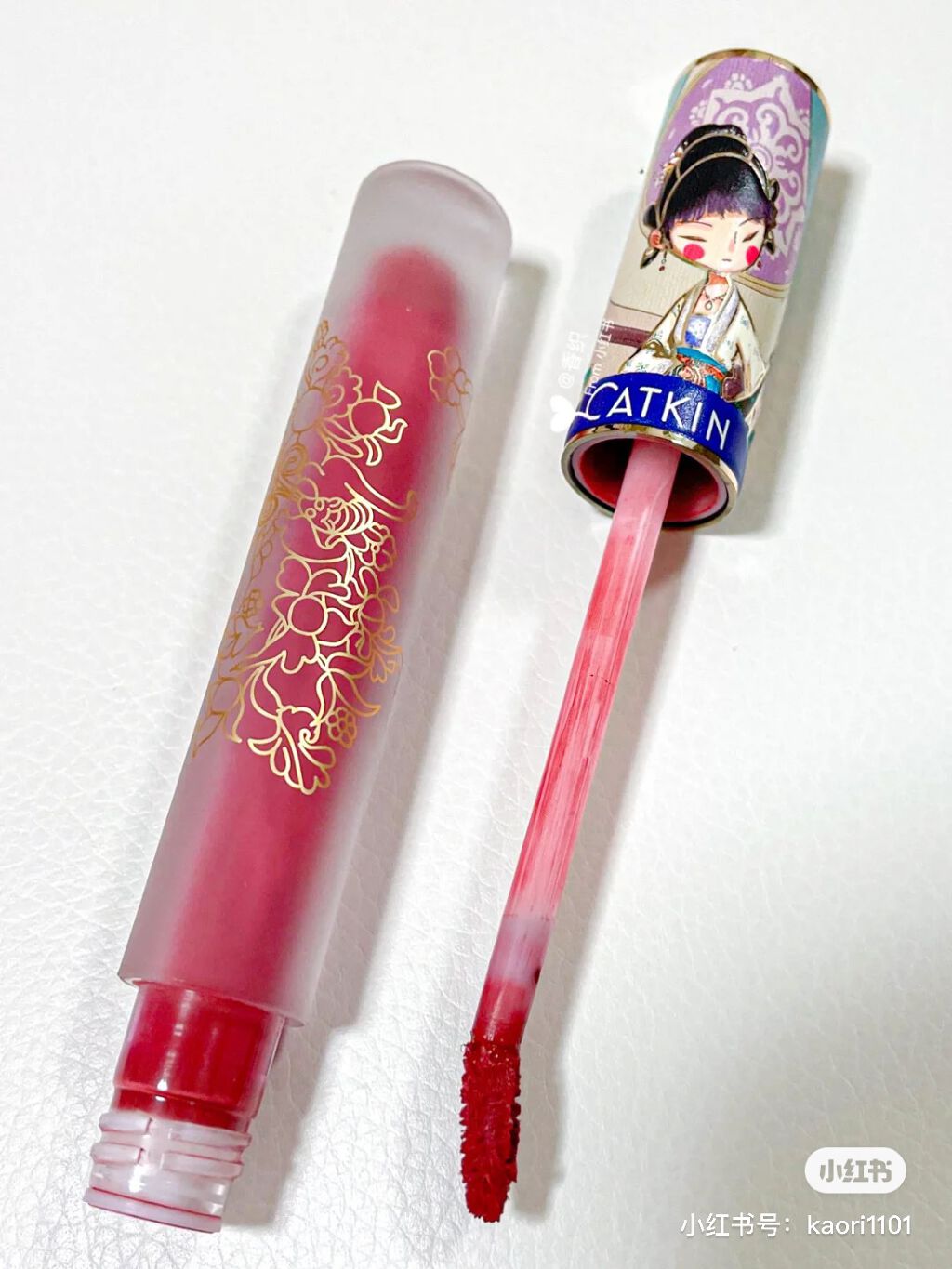 清平楽 Pretty Lightness Liquid Lipstick/CATKIN/口紅を使ったクチコミ(3枚目)