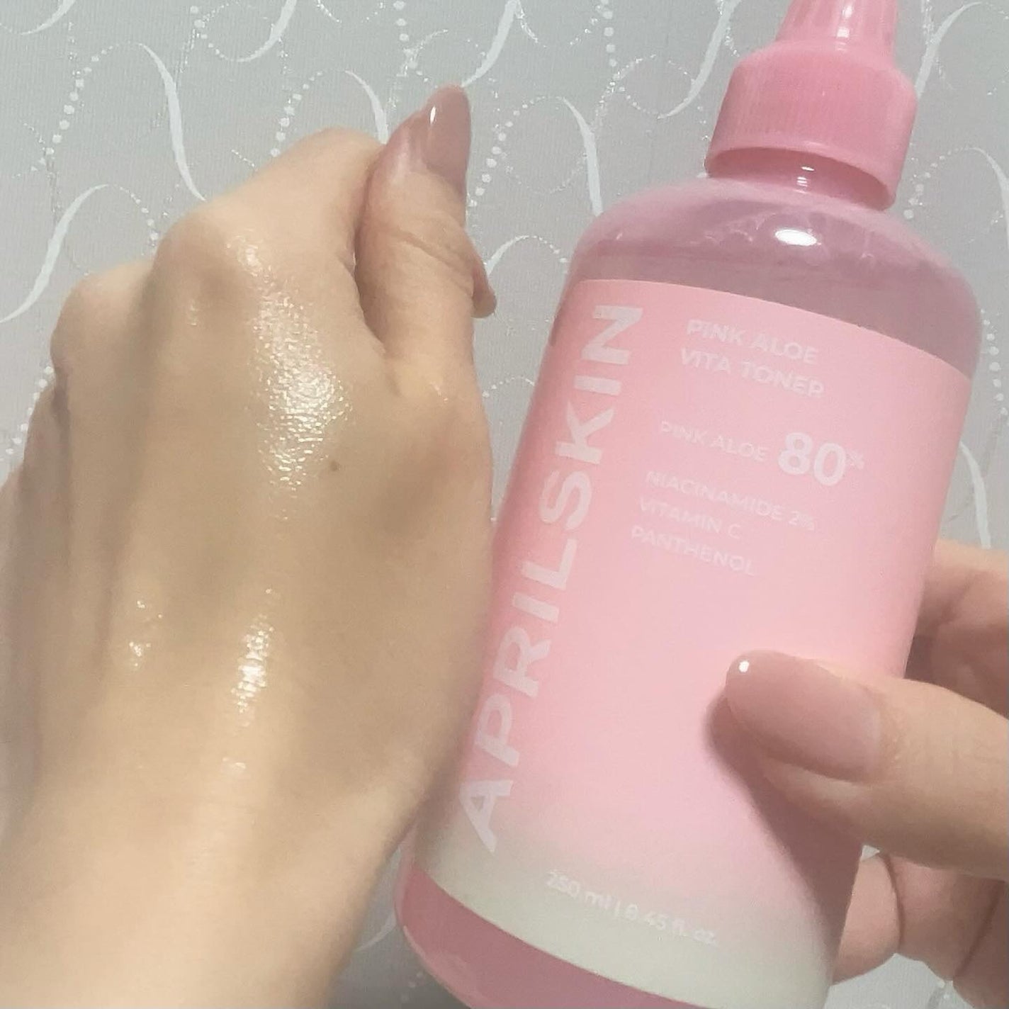 ピンクアロエビタトナー/APRILSKIN/化粧水を使ったクチコミ(3枚目)