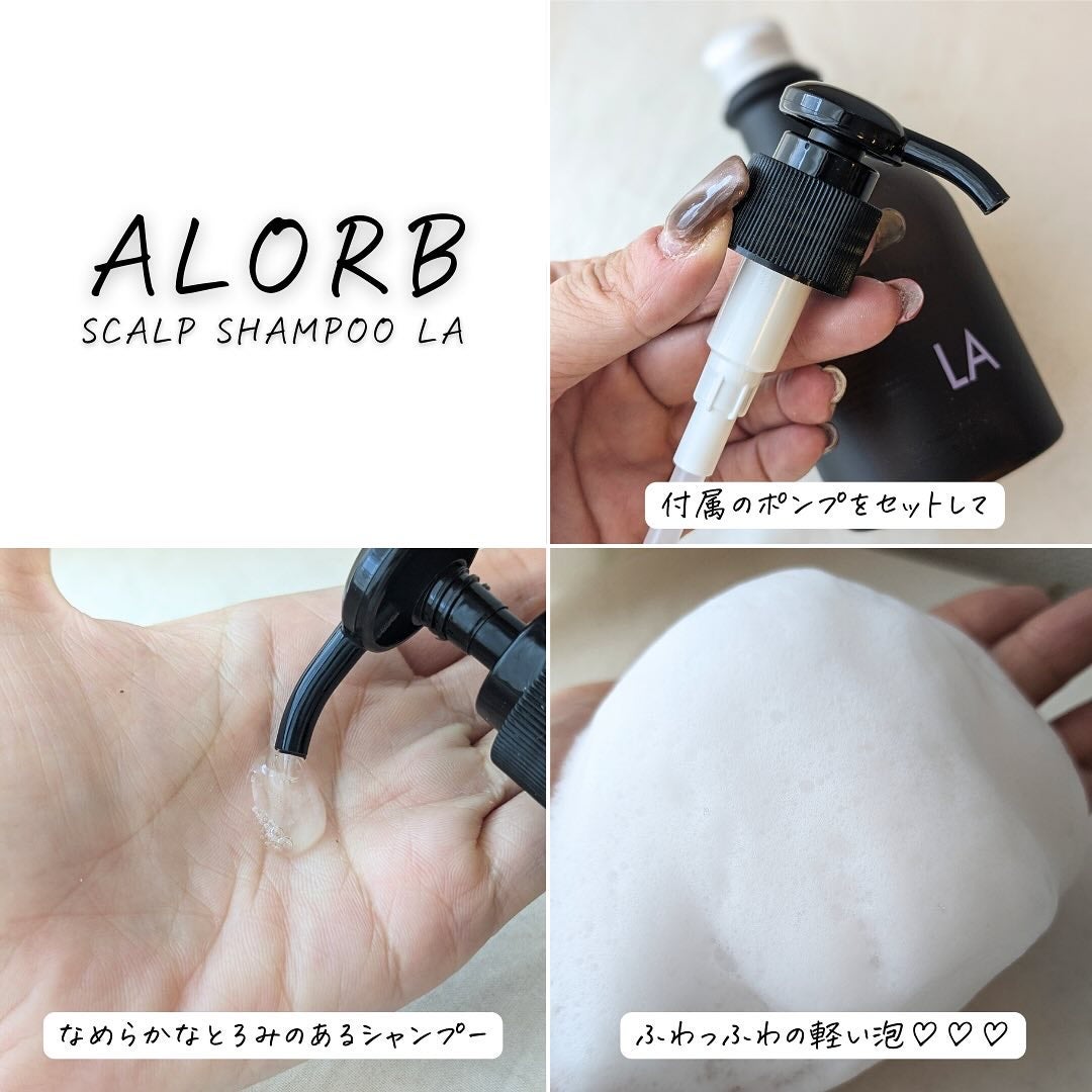 スキャルプシャンプーLA/トリートメントLA/ALORB/サロンシャンプーを使ったクチコミ(4枚目)
