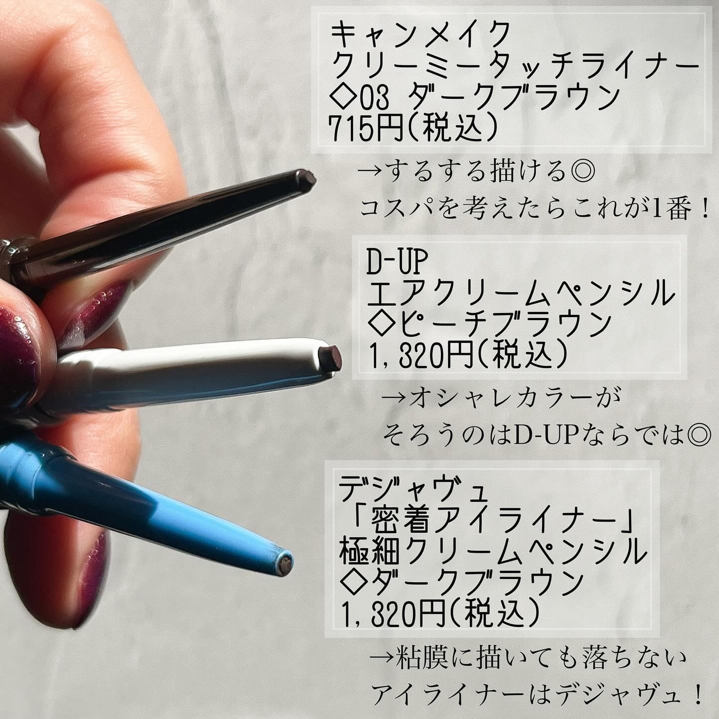 クリーミータッチライナー/キャンメイク/ジェルアイライナーを使ったクチコミ(2枚目)