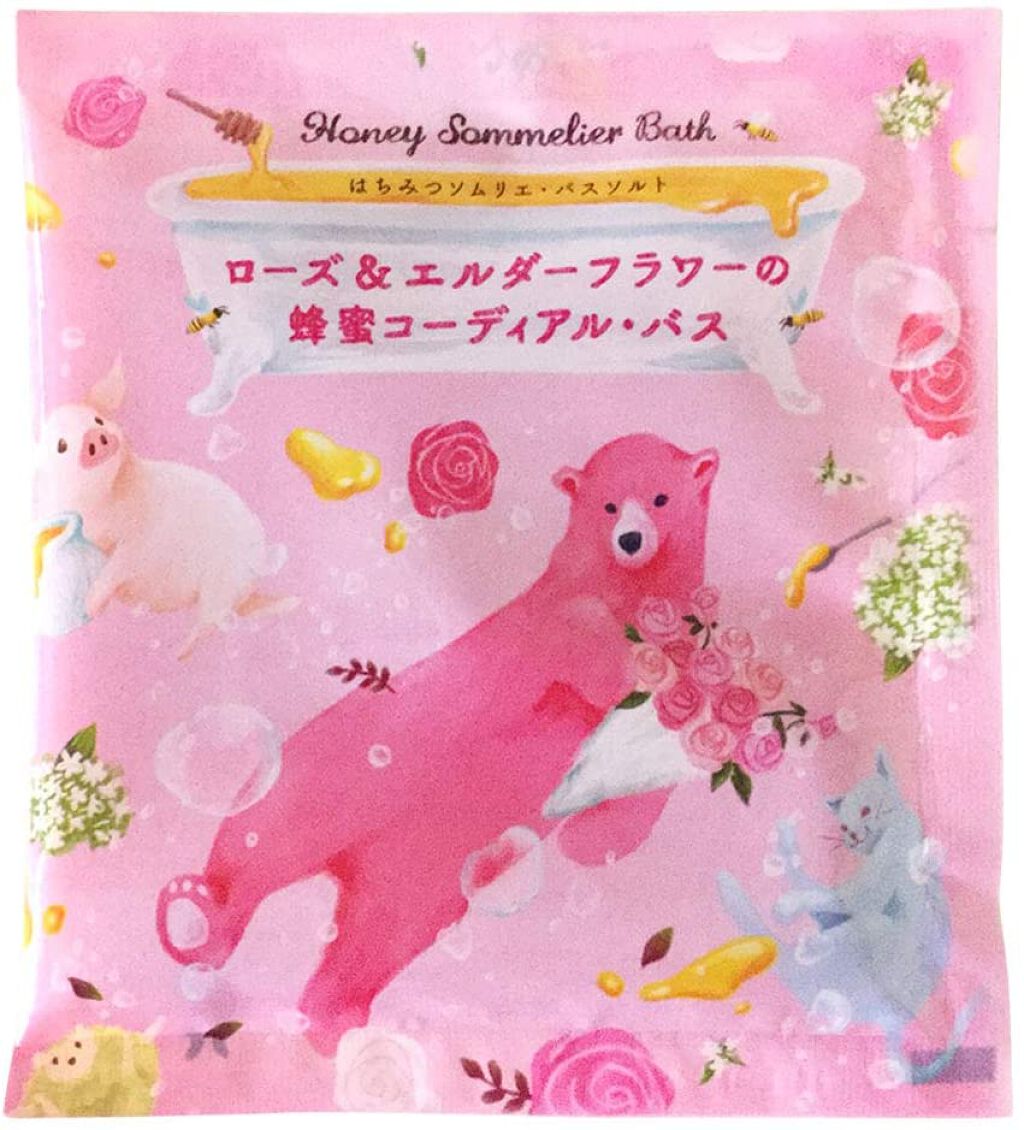 はちみつソムリエ バスソルト ローズ＆エルダーフラワーのコーディアル・バス / charley